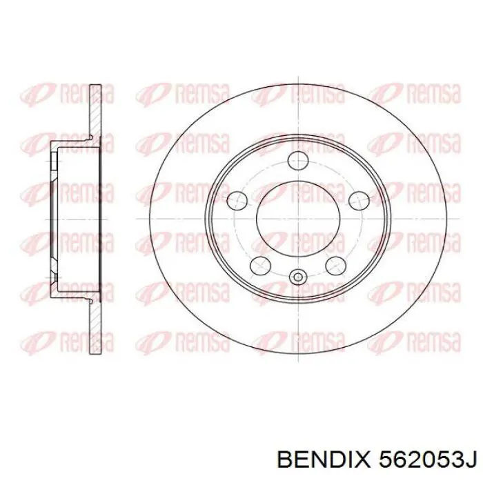 562053J Jurid/Bendix Дисковый тормоз