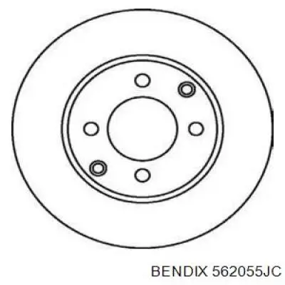 562055JC Jurid/Bendix диск тормозной передний