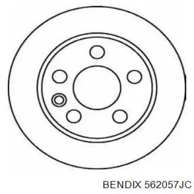 562057JC Jurid/Bendix диск тормозной задний