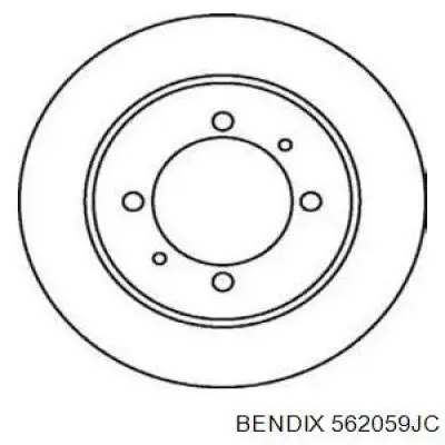 Тормозные диски 562059JC Jurid/Bendix