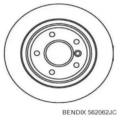 562062JC Jurid/Bendix диск тормозной задний