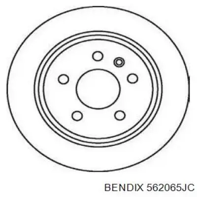 Тормозные диски 562065JC Jurid/Bendix