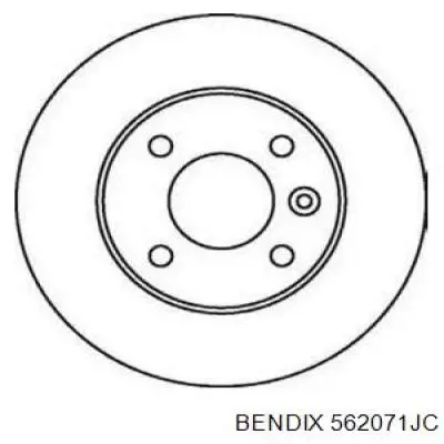 562071JC Jurid/Bendix диск тормозной задний