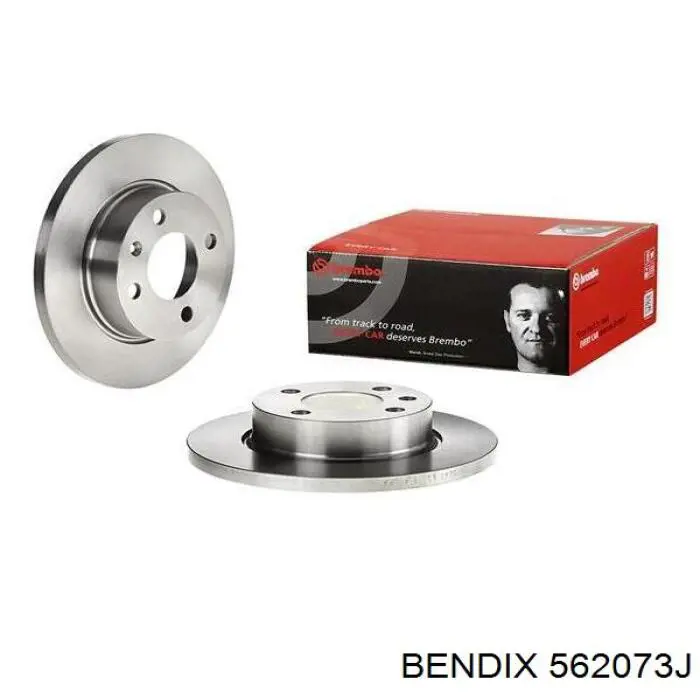 Передний тормозной диск Jurid/Bendix 562073J