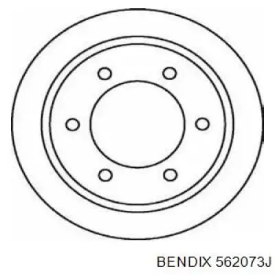 562073j Jurid/Bendix диск тормозной передний
