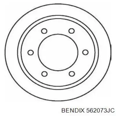 562073JC Jurid/Bendix передние тормозные диски