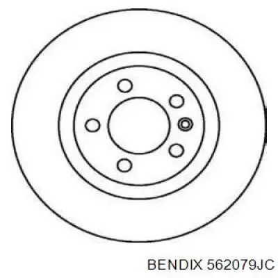 Передние тормозные диски 562079JC Jurid/Bendix