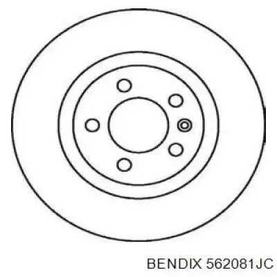 562081JC Jurid/Bendix диск тормозной задний