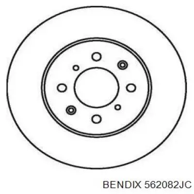 562082JC Jurid/Bendix диск тормозной передний