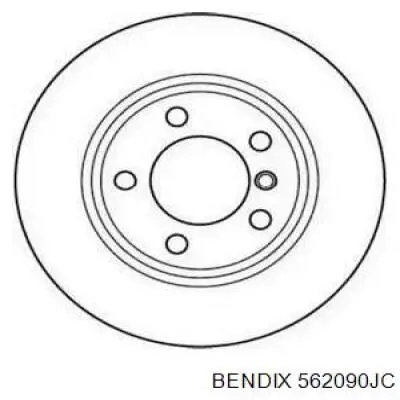 562090JC Jurid/Bendix диск тормозной передний