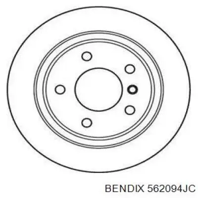 Тормозные диски 562094JC Jurid/Bendix