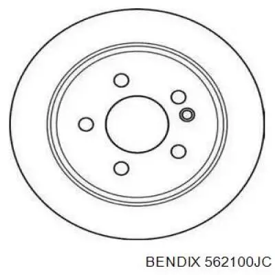 Тормозные диски 562100JC Jurid/Bendix