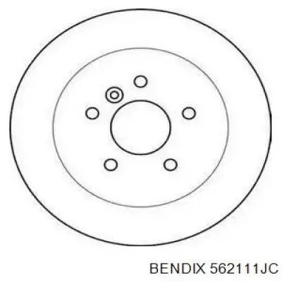 Тормозные диски 562111JC Jurid/Bendix