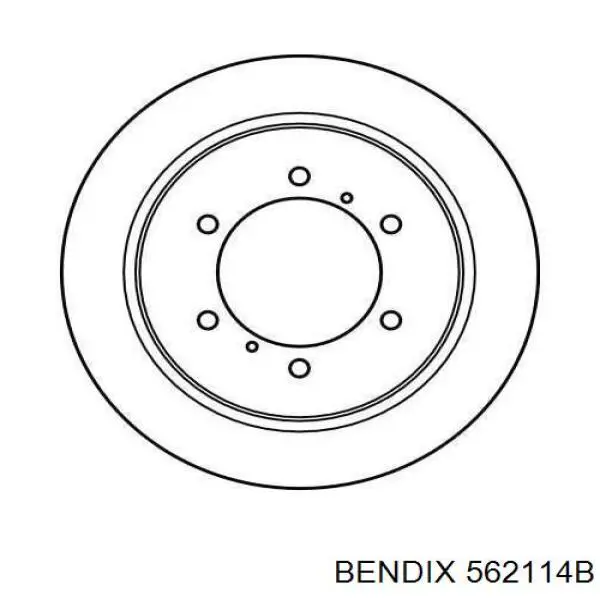 Задний дисковый тормоз Jurid/Bendix 562114B