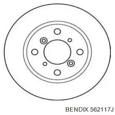 562117J Jurid/Bendix тормозные диски