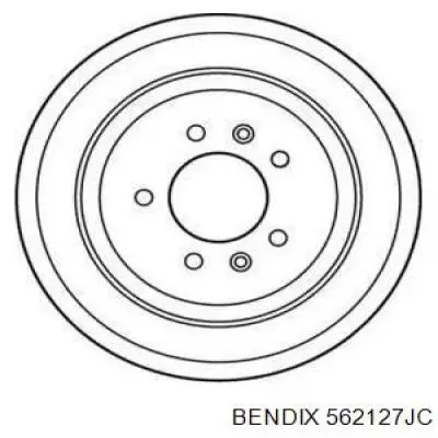 Тормозные диски 562127JC Jurid/Bendix