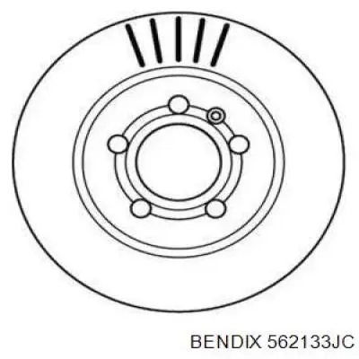 Тормозные диски 562133JC Jurid/Bendix