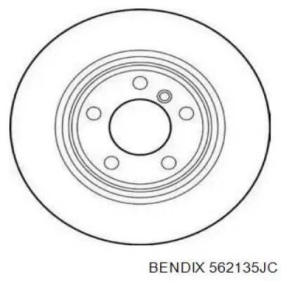 Тормозные диски 562135JC Jurid/Bendix