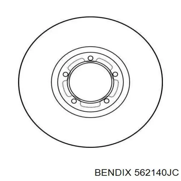 Тормоз дисковый передний Jurid/Bendix 562140JC цена, от 43.25 USD