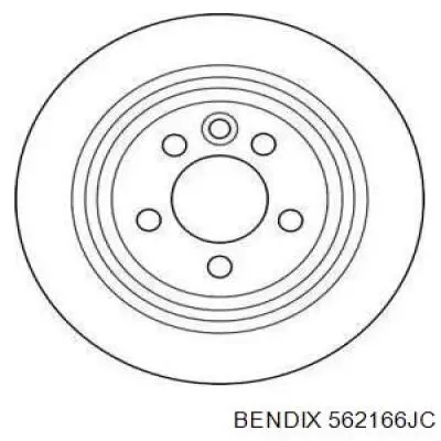 Тормозные диски 562166JC Jurid/Bendix