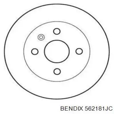 Тормозные диски 562181JC Jurid/Bendix