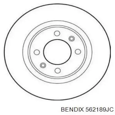 Тормозные диски 562189JC Jurid/Bendix