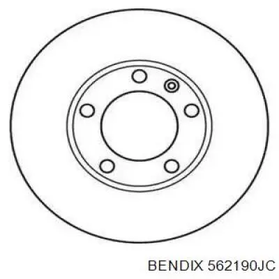 562190JC Jurid/Bendix диск тормозной передний