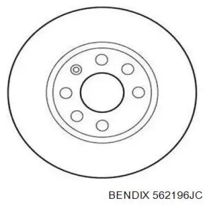562196JC Jurid/Bendix диск тормозной передний