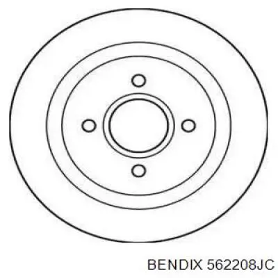 562208JC Jurid/Bendix диск тормозной задний