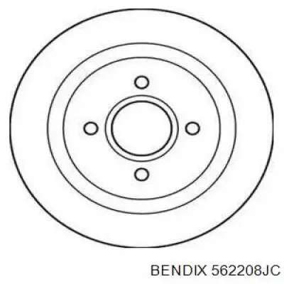 Тормозные диски 562208JC Jurid/Bendix