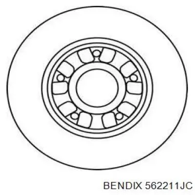 Тормозные диски 562211JC Jurid/Bendix