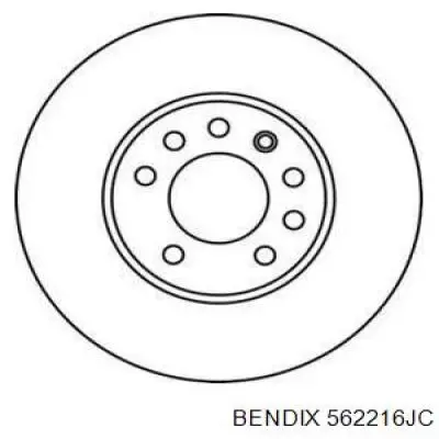 562216JC Jurid/Bendix диск тормозной передний