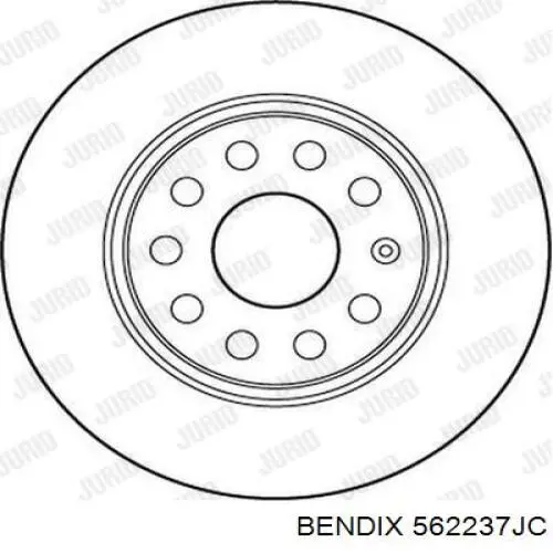 562237JC Jurid/Bendix Диск тормозной передний