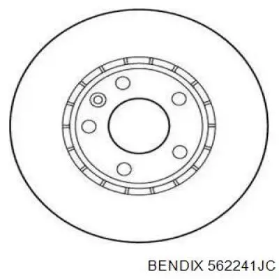 562241JC Jurid/Bendix Диск тормозной передний