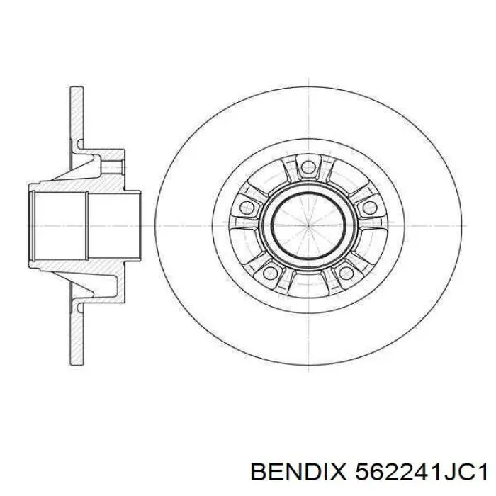 Купить 562241JC1 Jurid/Bendix Ротор тормозной