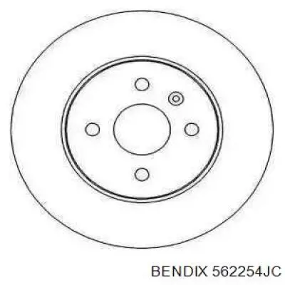 Тормозные диски 562254JC Jurid/Bendix