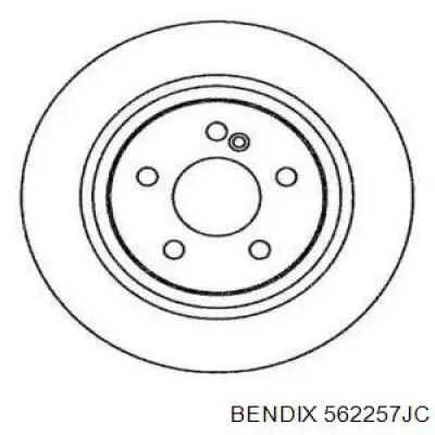 Тормозные диски 562257JC Jurid/Bendix