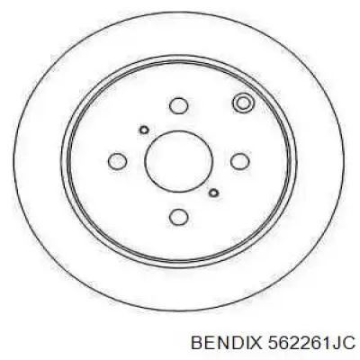 Тормозные диски 562261JC Jurid/Bendix