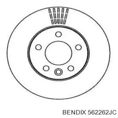 Купить 562262JC Jurid/Bendix Диск тормозной задний