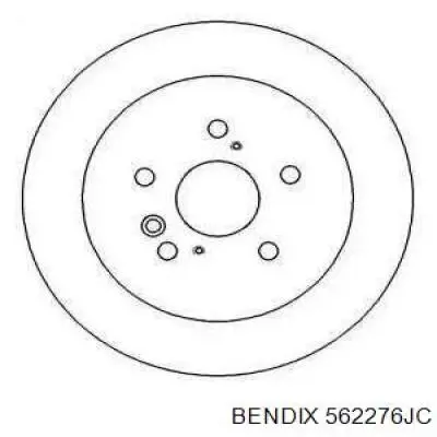 Тормозные диски 562276JC Jurid/Bendix