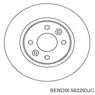 562293JC Jurid/Bendix диск тормозной передний