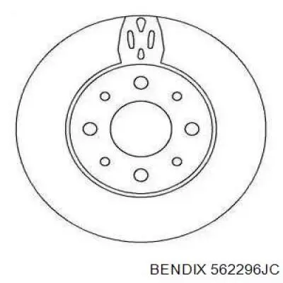 562296JC Jurid/Bendix передние тормозные диски