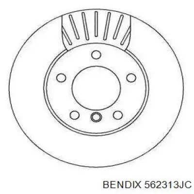 Передние тормозные диски 562313JC Jurid/Bendix