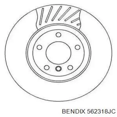 562318JC Jurid/Bendix диск тормозной задний