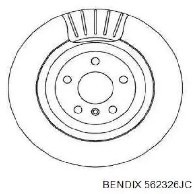 Тормозные диски 562326JC Jurid/Bendix