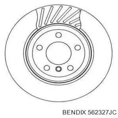 562327JC Jurid/Bendix диск тормозной задний