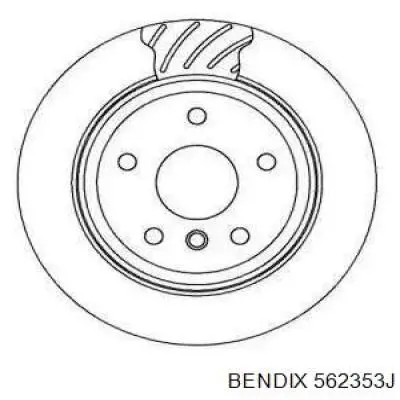 Тормозные диски 562353J Jurid/Bendix