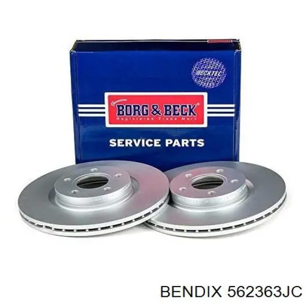 Тормоз дисковый передний Jurid/Bendix 562363JC цена, от 39.50 USD
