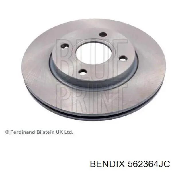 Передний тормозной диск Jurid/Bendix 562364JC