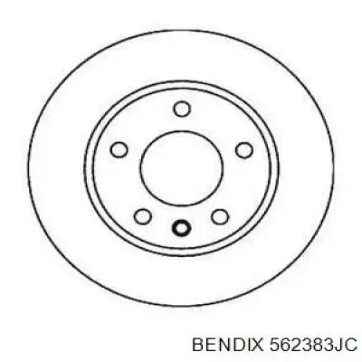 562383JC Jurid/Bendix диск тормозной передний